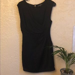 Cute black silky dress (zips in the back) size s